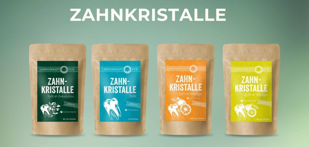 Zahnkristalle mit Xylit